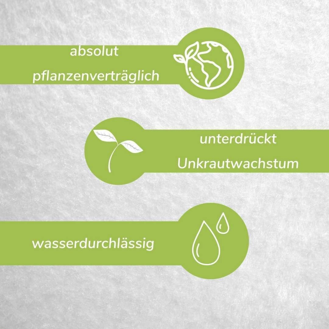 Drainagevlies - 120 g/m² | Trennvlies | Gartenvlies | Geovlies | Geotextil - Florade.de