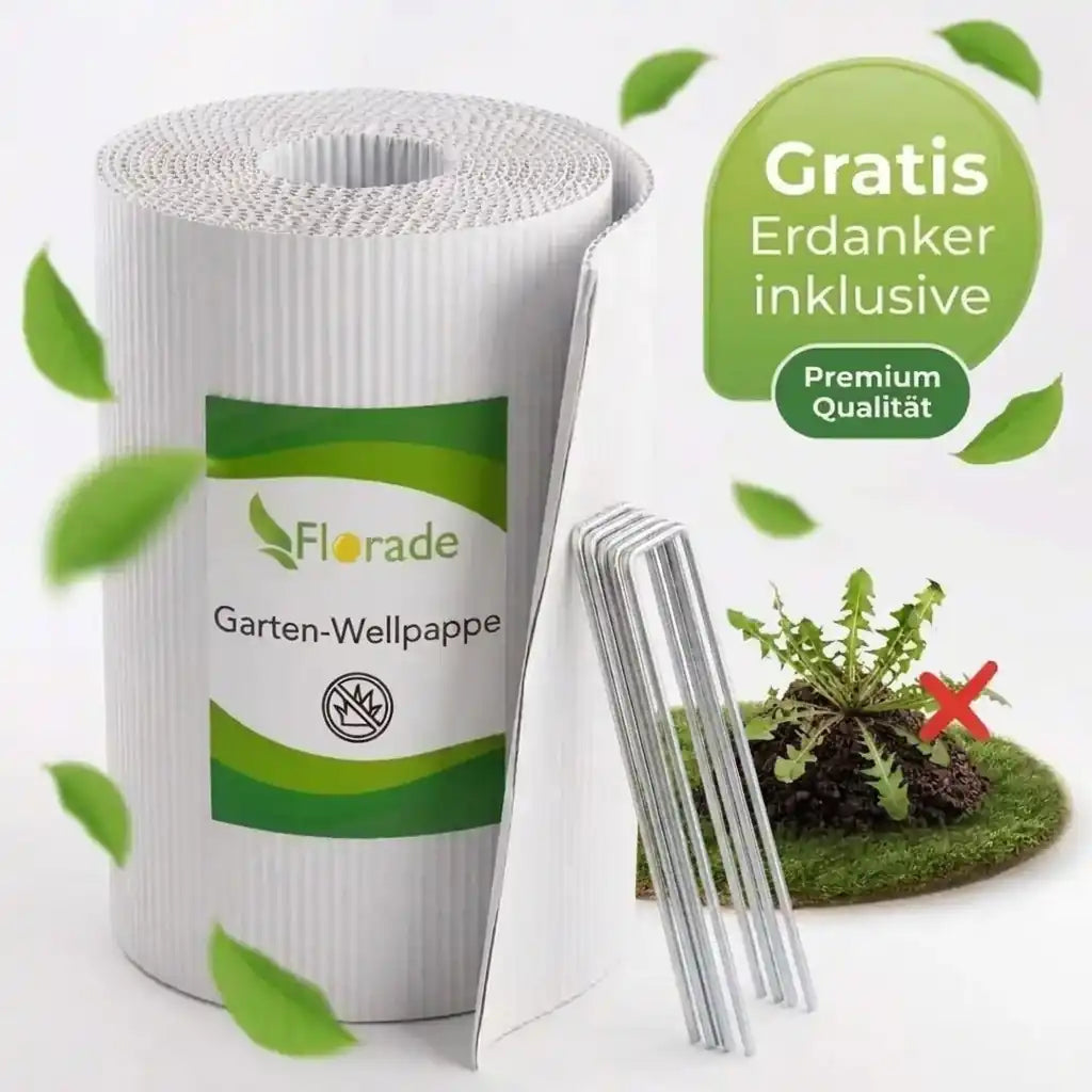 Premium Gartenpappe Set + GRATIS Metallanker
