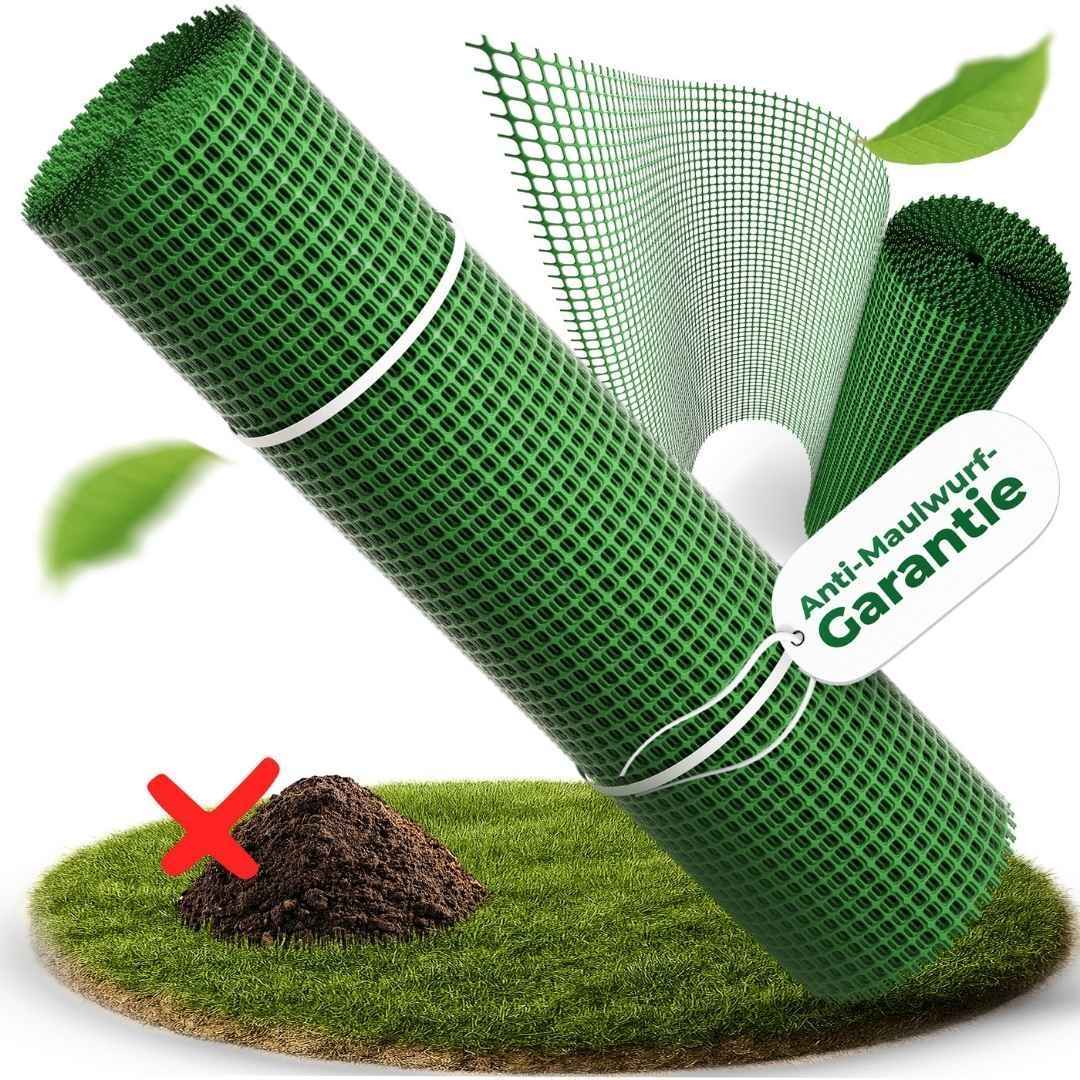 Premium Maulwurfgitter | 270g/m² | Rollrasen-Gitter | Grün