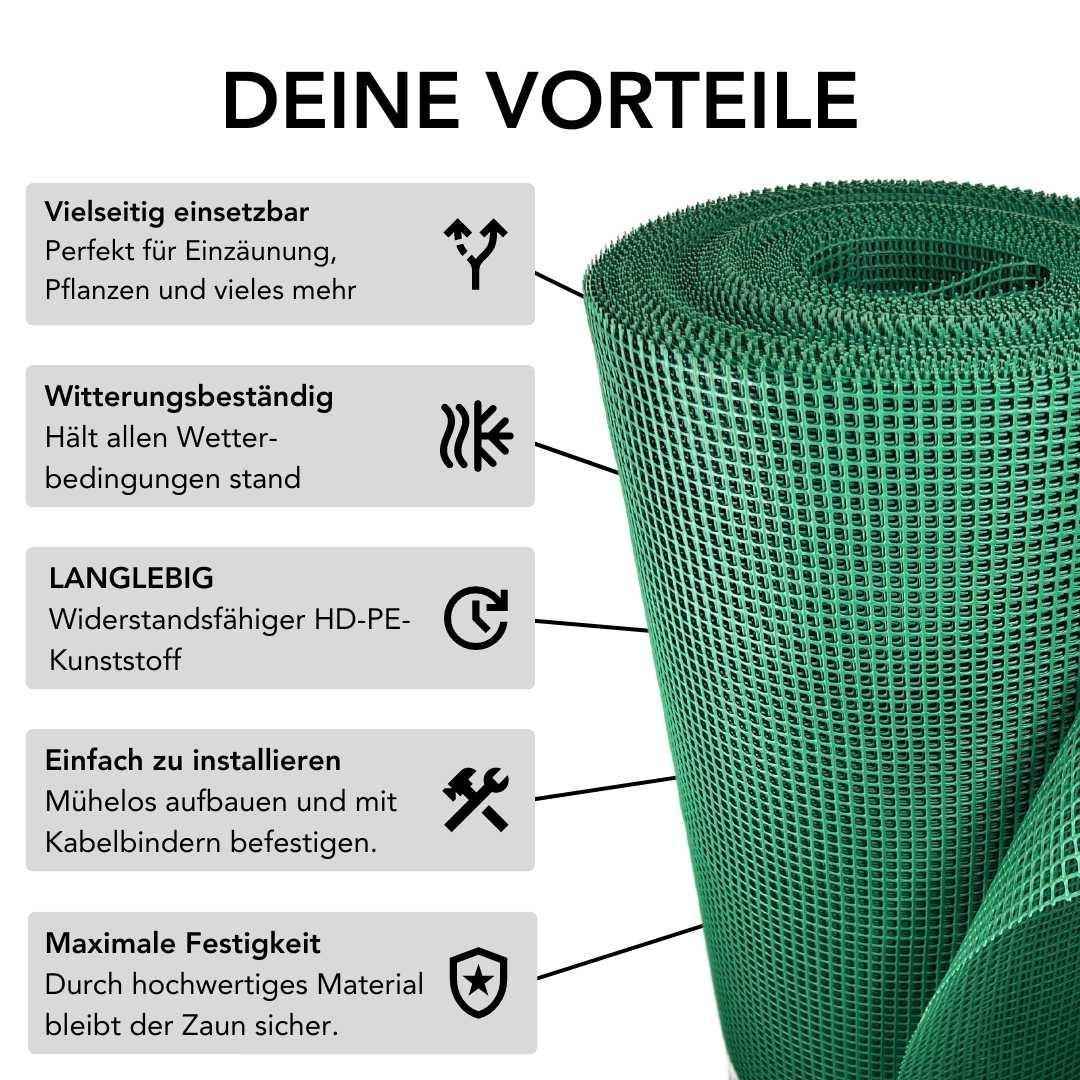 Kunststoffzaun 7 x 7 mm