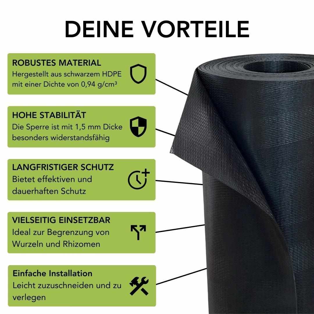 Wurzelsperre 0,6 m Breite