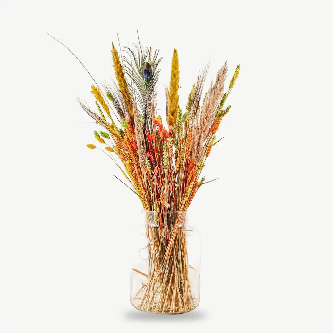 Trockenblumen kaufen – großer Strauß, 70 cm, 8 Farben