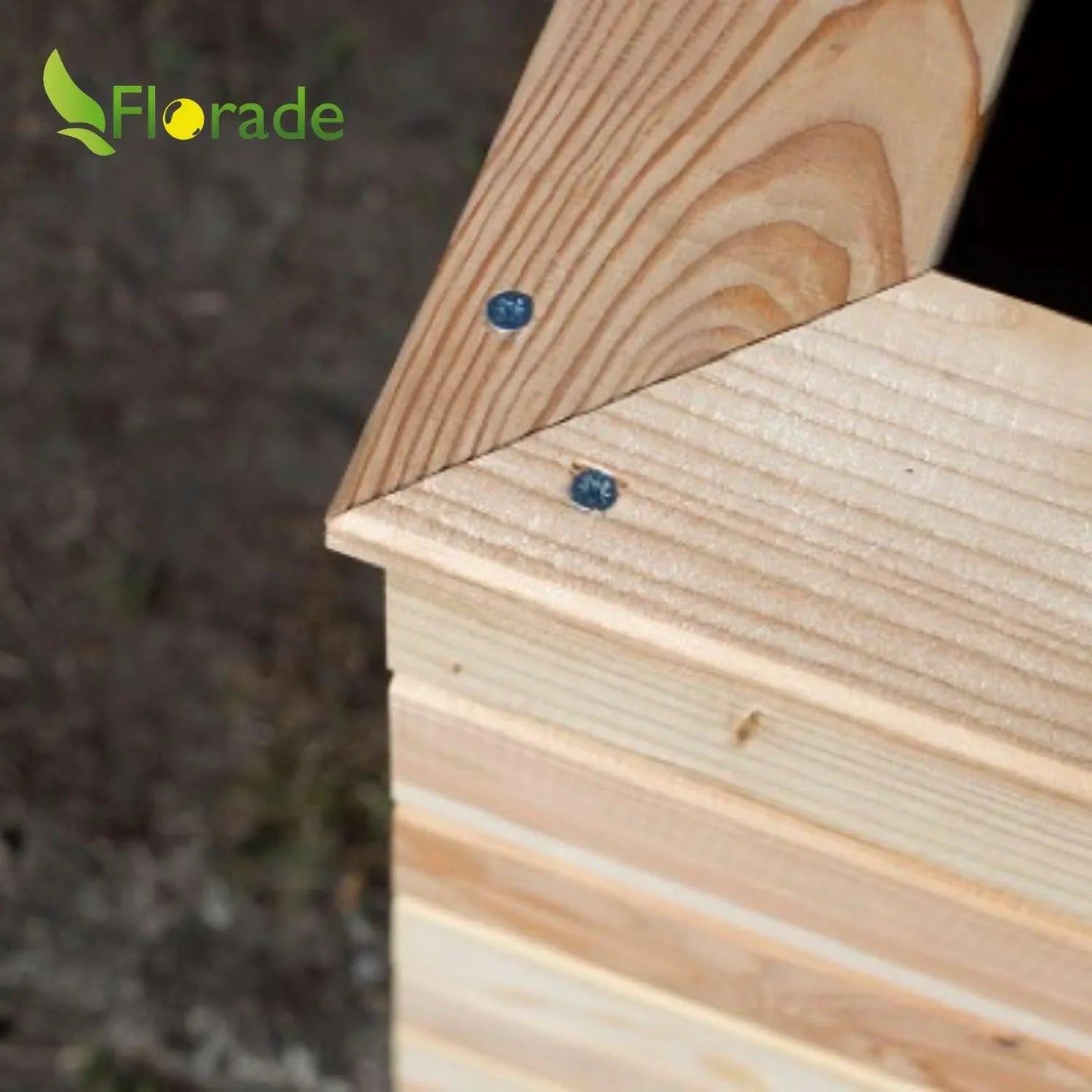 Hochbeet ohne Boden aus Lärchenholz - inkl. integrierter Schutzfolie - Florade.de