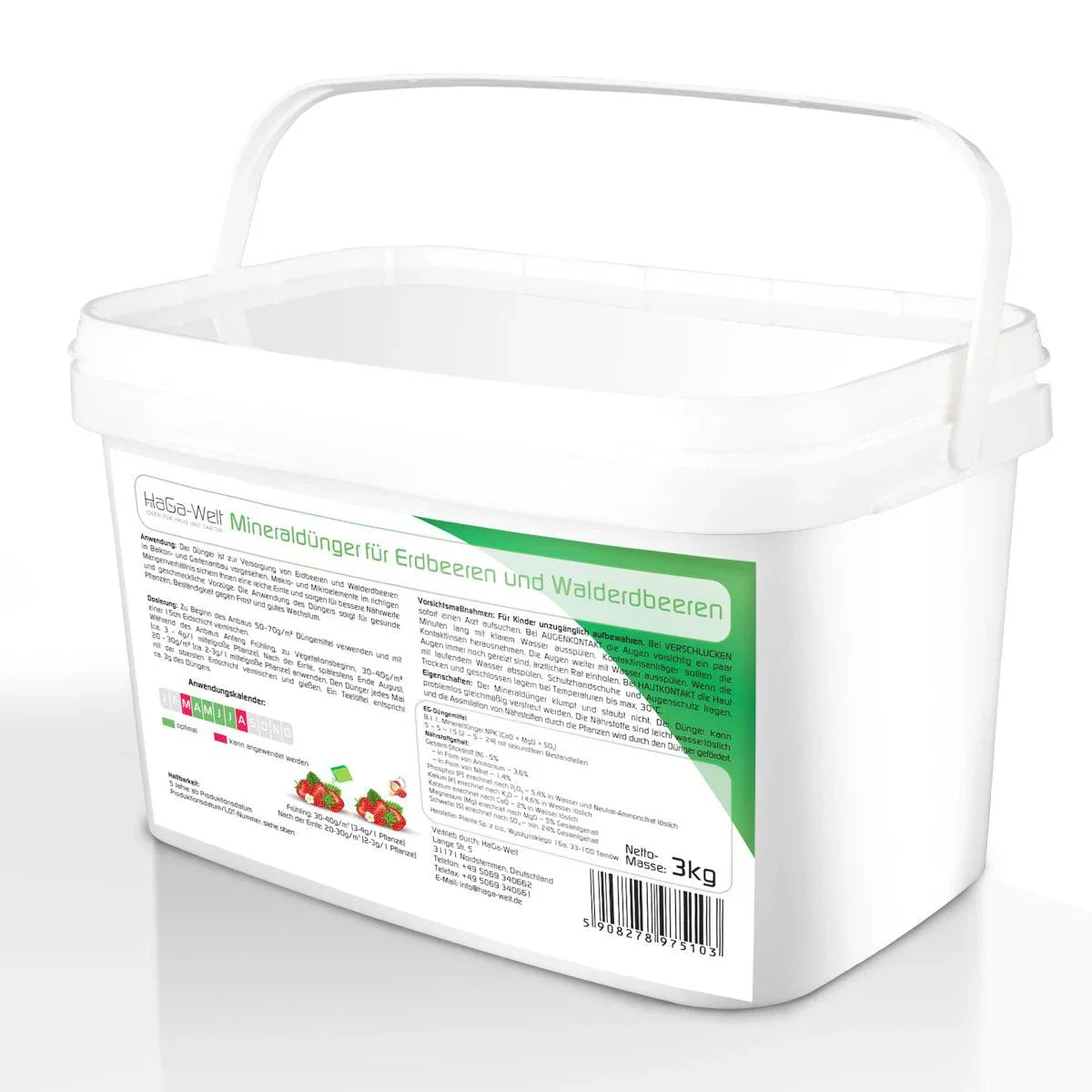 Mineraldünger für Erdbeeren und Walderdbeeren - Florade.de Düngemittel, Dünger, Erdbeeren, Mineraldünger, Obstdünger, Walderdbeeren