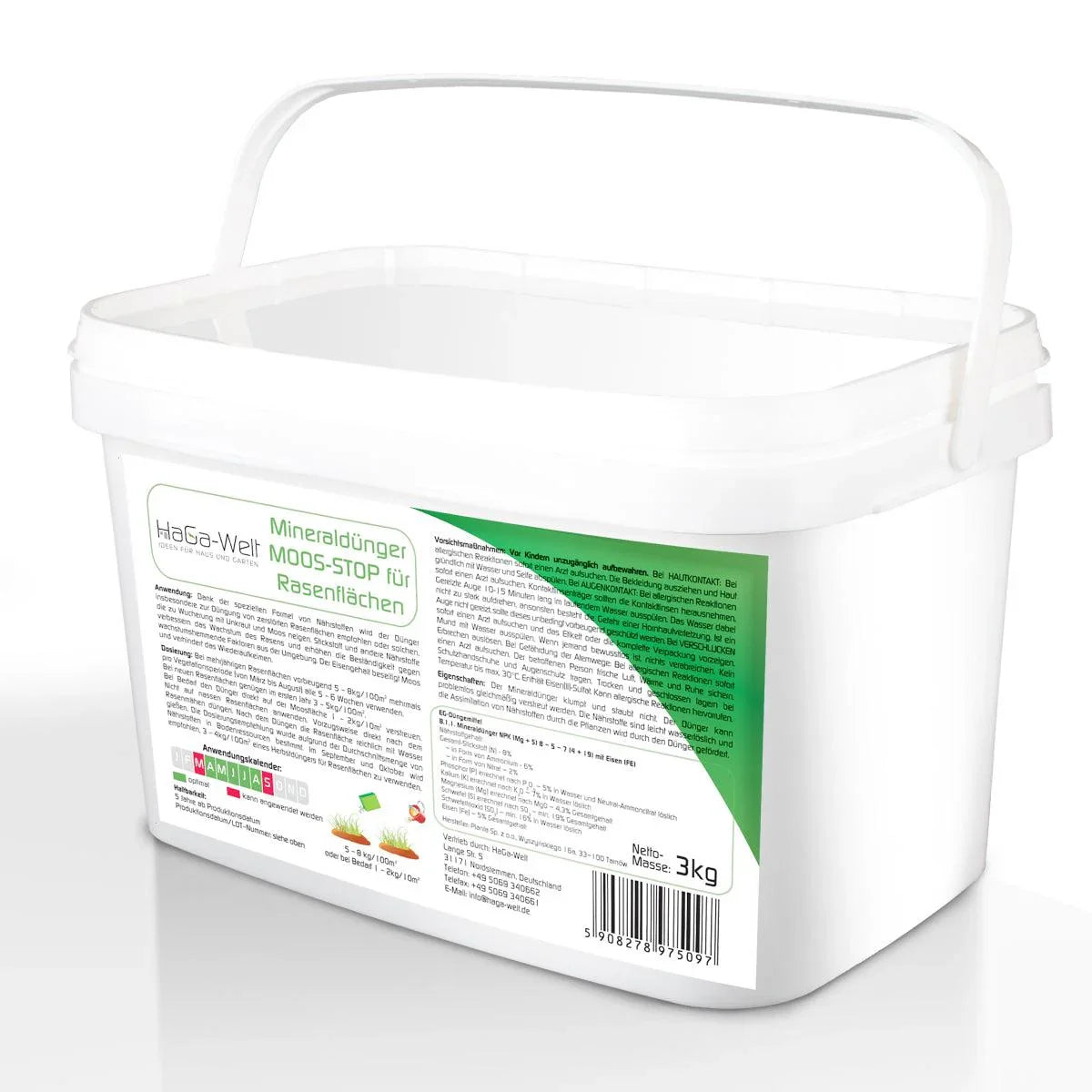 Moosvernichter Moos Stop - Florade.de Düngemittel, Dünger, Mineraldünger, Moos Stop, Moosvernichter, Rasen, Rasenflächen