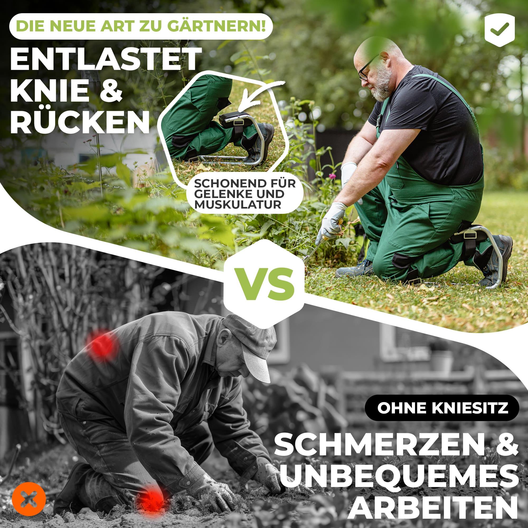 Kniesitz | Garten Kniebank | Kniehocker | Knieschoner - Florade.de