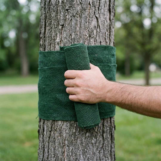 Baumstamm Winterschutz