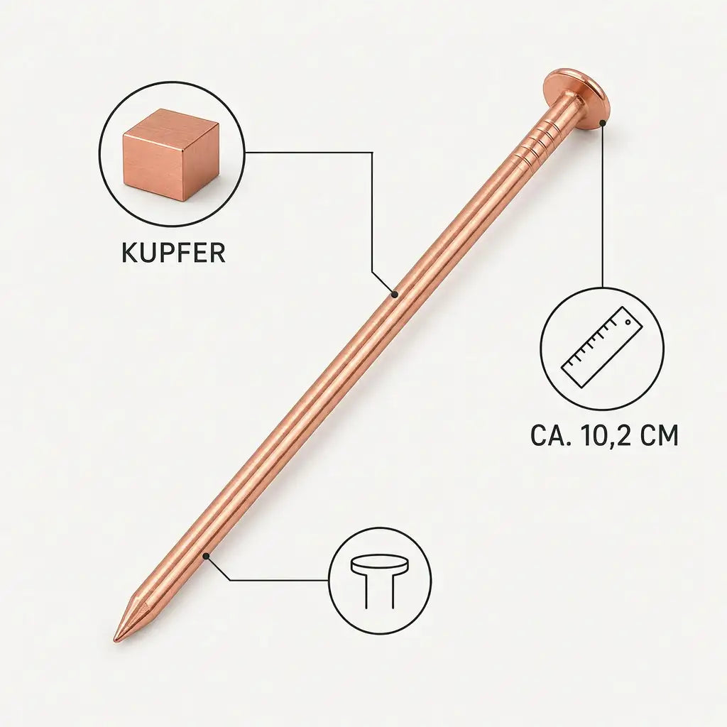Baumstumpf – Kupfernägel