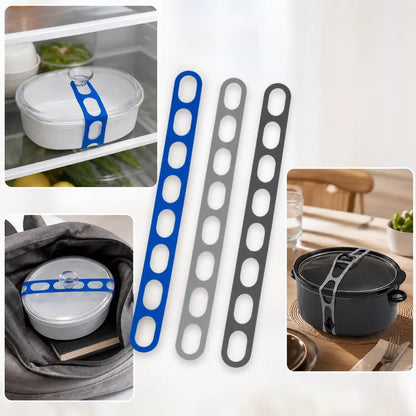Silikon-Deckelband – Deckel sicher fixieren für Topf, Schüssel & Camping