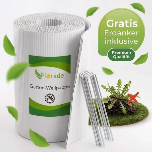 Gartenpappe Set + GRATIS Metallanker