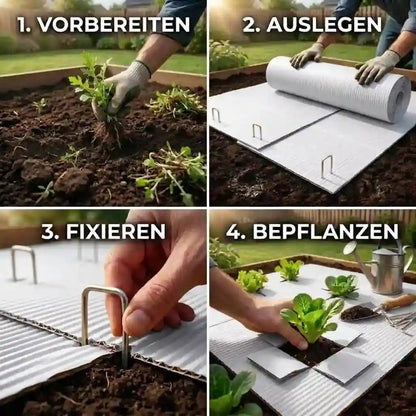 Premium Gartenpappe Set + GRATIS Metallanker
