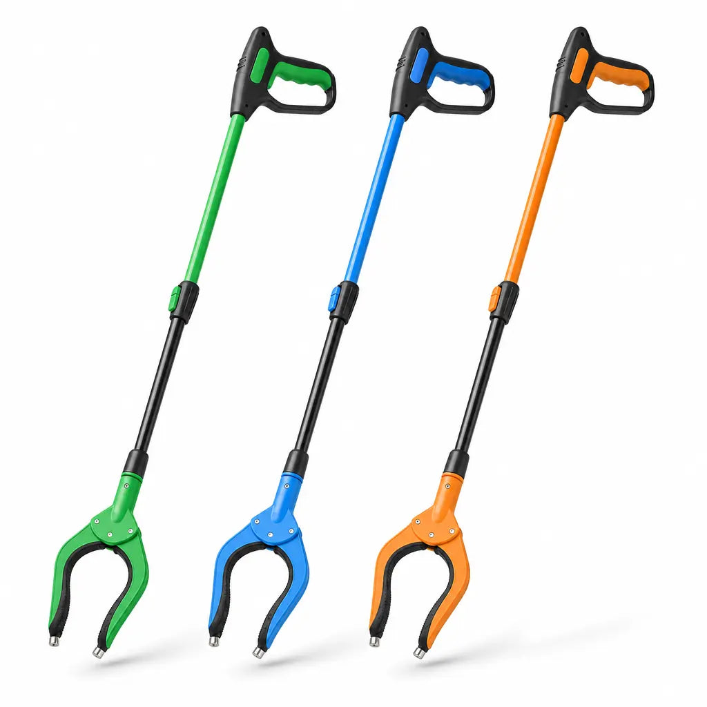 Greifzange 81 cm – Müllgreifer & Greifhilfe mit Magnet, 360° drehbar