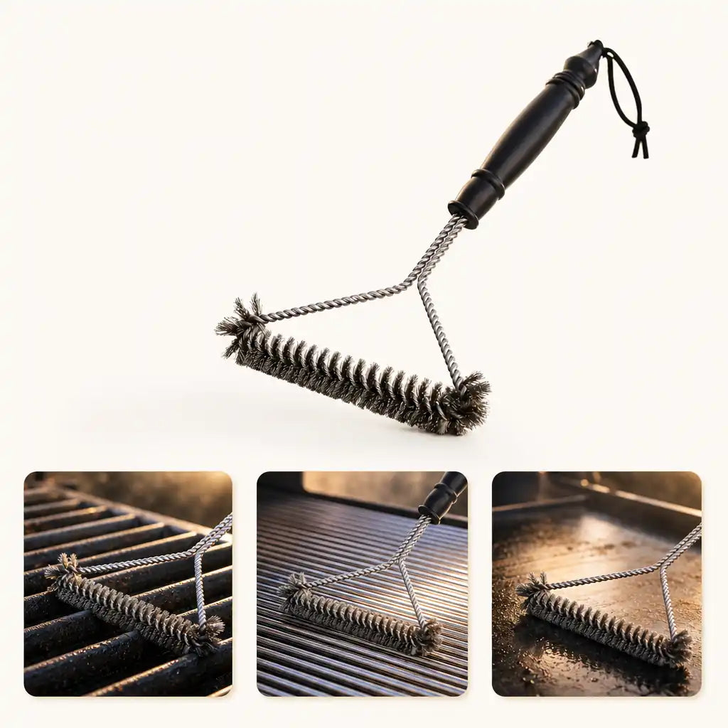 Grillbürste ohne Borsten – Edelstahl