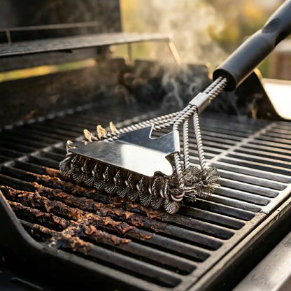 Grillbürste ohne Borsten – Edelstahl