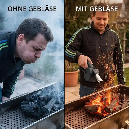 Grillgebläse – Handkurbel