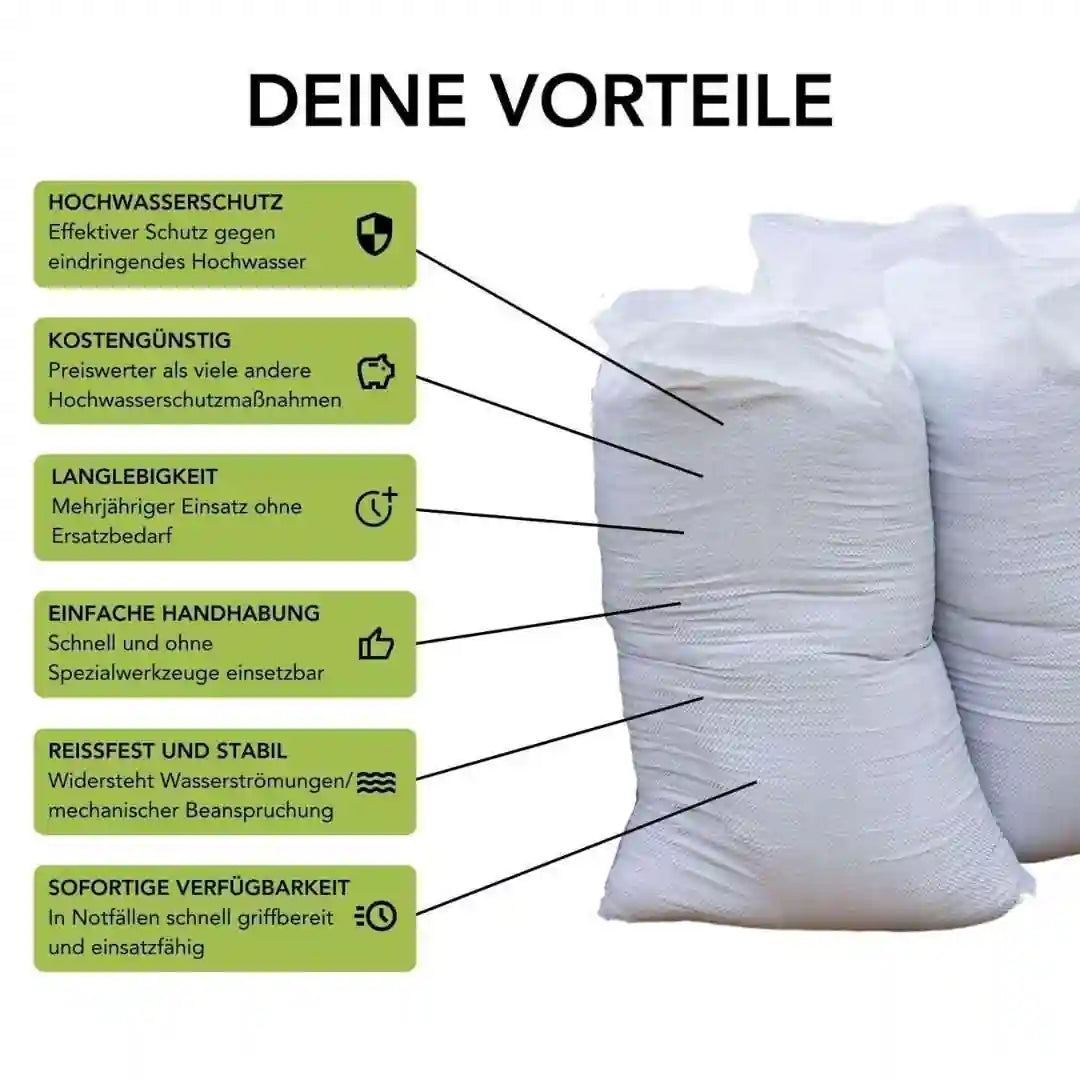 Hochwasser Sandsack | inkl. Verschlusskabelbinder