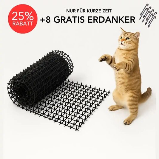Katzenabwehrmatte inkl. 8 GRATIS Erdnägeln Set