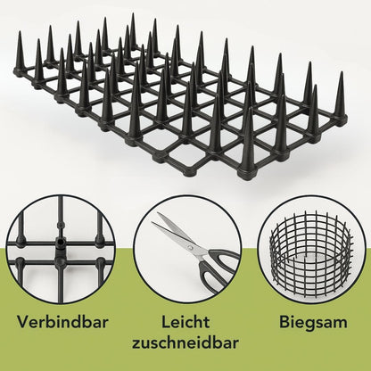 Katzenabwehrmatte inkl. 8 GRATIS Erdnägeln Set