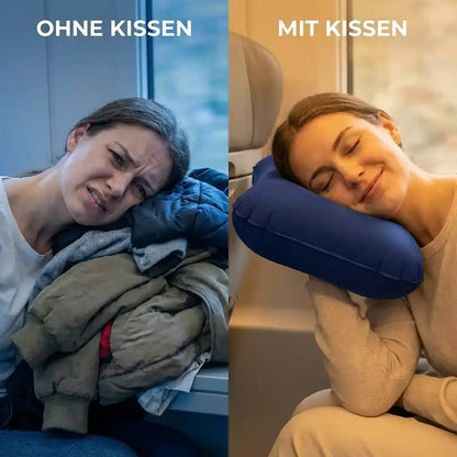 Aufblasbares Campingkissen – ultraleichtes Reisekissen