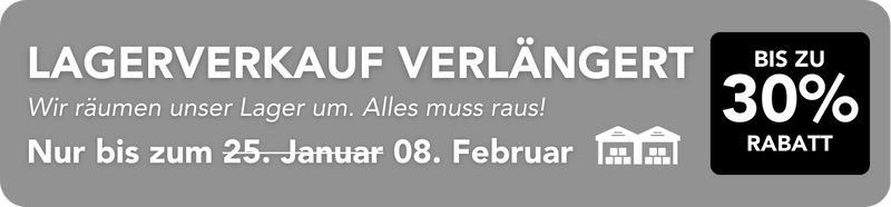 Lagerverkauf verlängert bei Florade! 