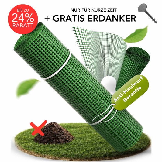 Premium Maulwurfgitter Set | 1,5 m Breite