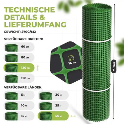 Premium Maulwurfgitter Set | 1,5 m Breite