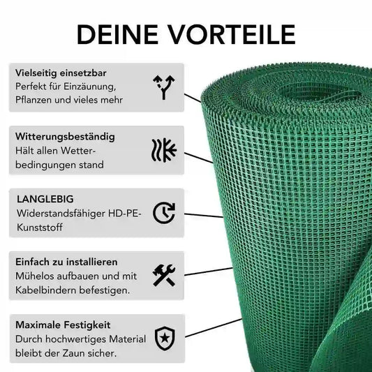 Kunststoffzaun 7 x 7 mm