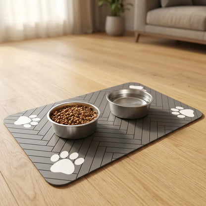 Napfuntersetzer – saugfähige Napfunterlage für Hund & Katze