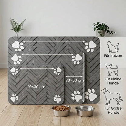 Napfuntersetzer – saugfähige Napfunterlage für Hund & Katze