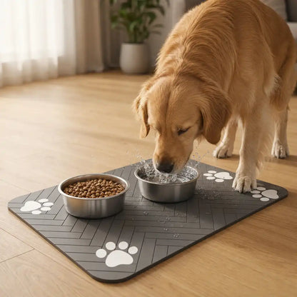 Napfuntersetzer – saugfähige Napfunterlage für Hund & Katze