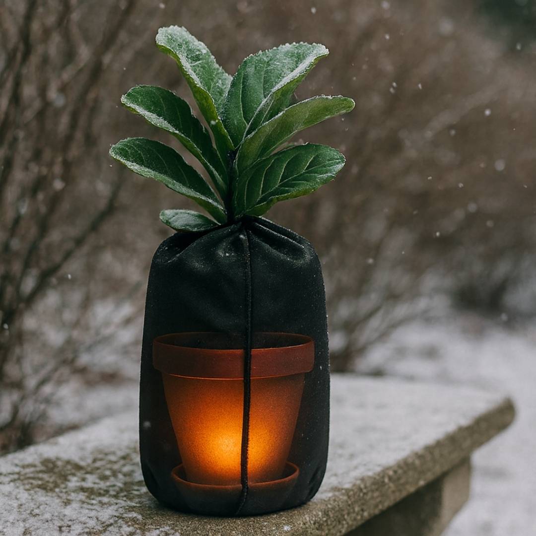 Premium Pflanzenisolierhülle mit Kordelzug