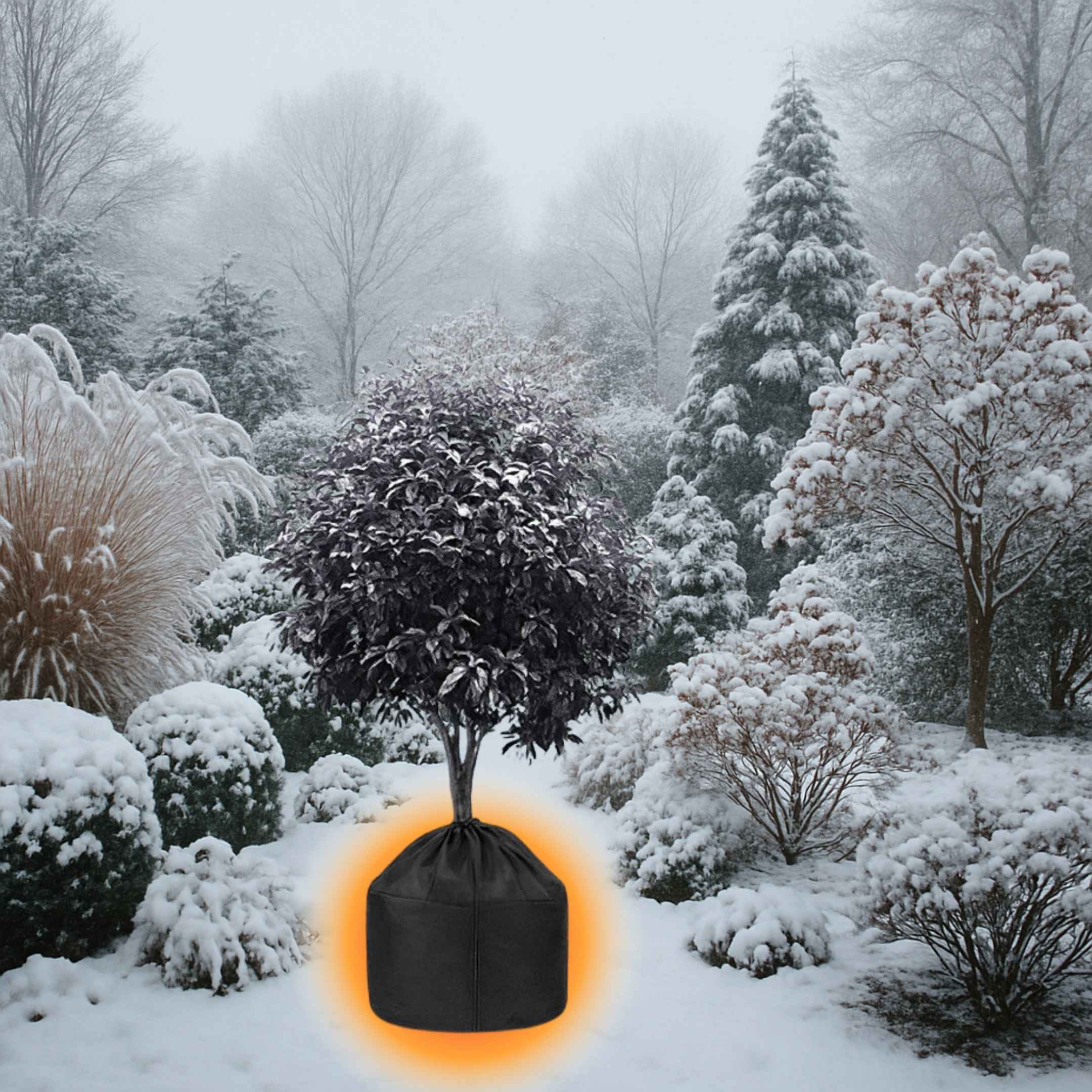 Premium Pflanzenisolierhülle mit Kordelzug