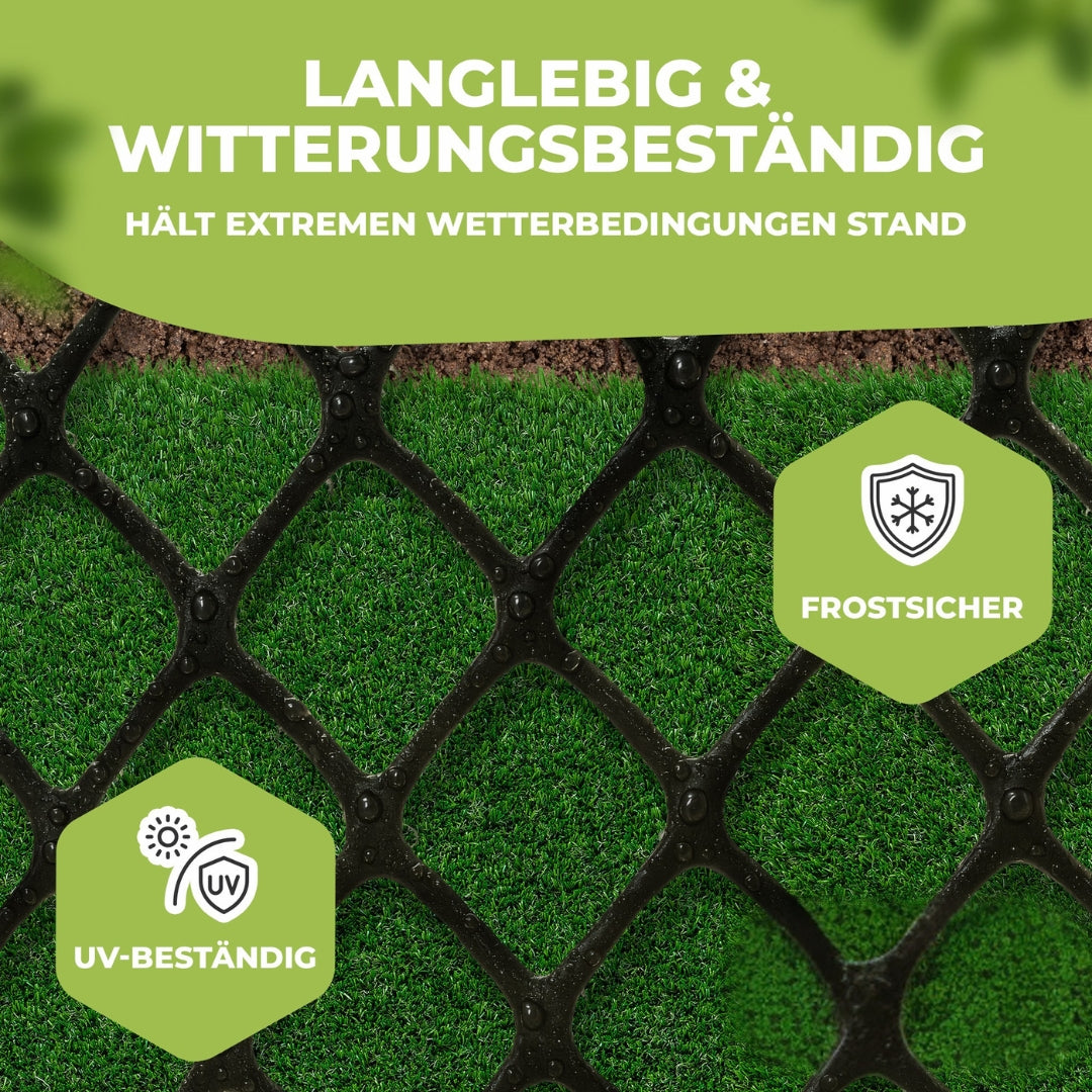 Rasengitter gegen grabende Hunde