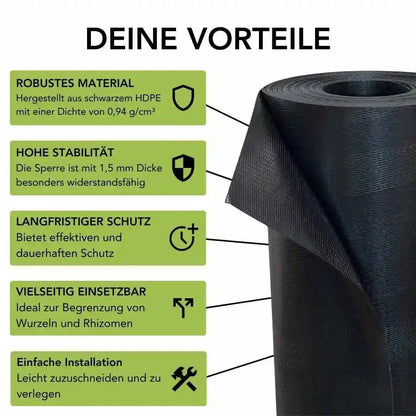 Wurzelsperre 0,6 m Breite