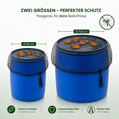 Regentonnennetz – Mückenschutz