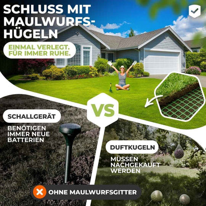 Premium Maulwurfgitter | 270g/m² | Rollrasen-Gitter | Grün