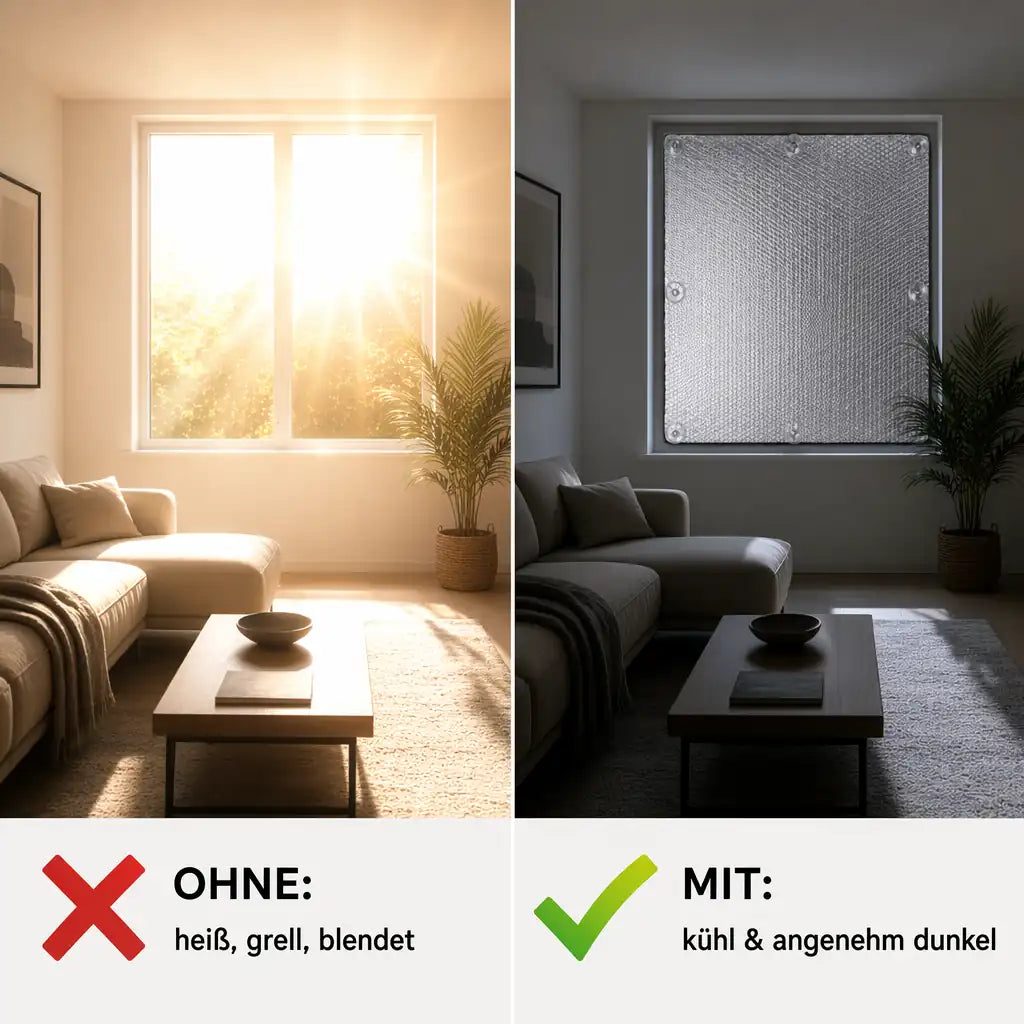 Thermo-Fenstermatte – Sonnenschutz