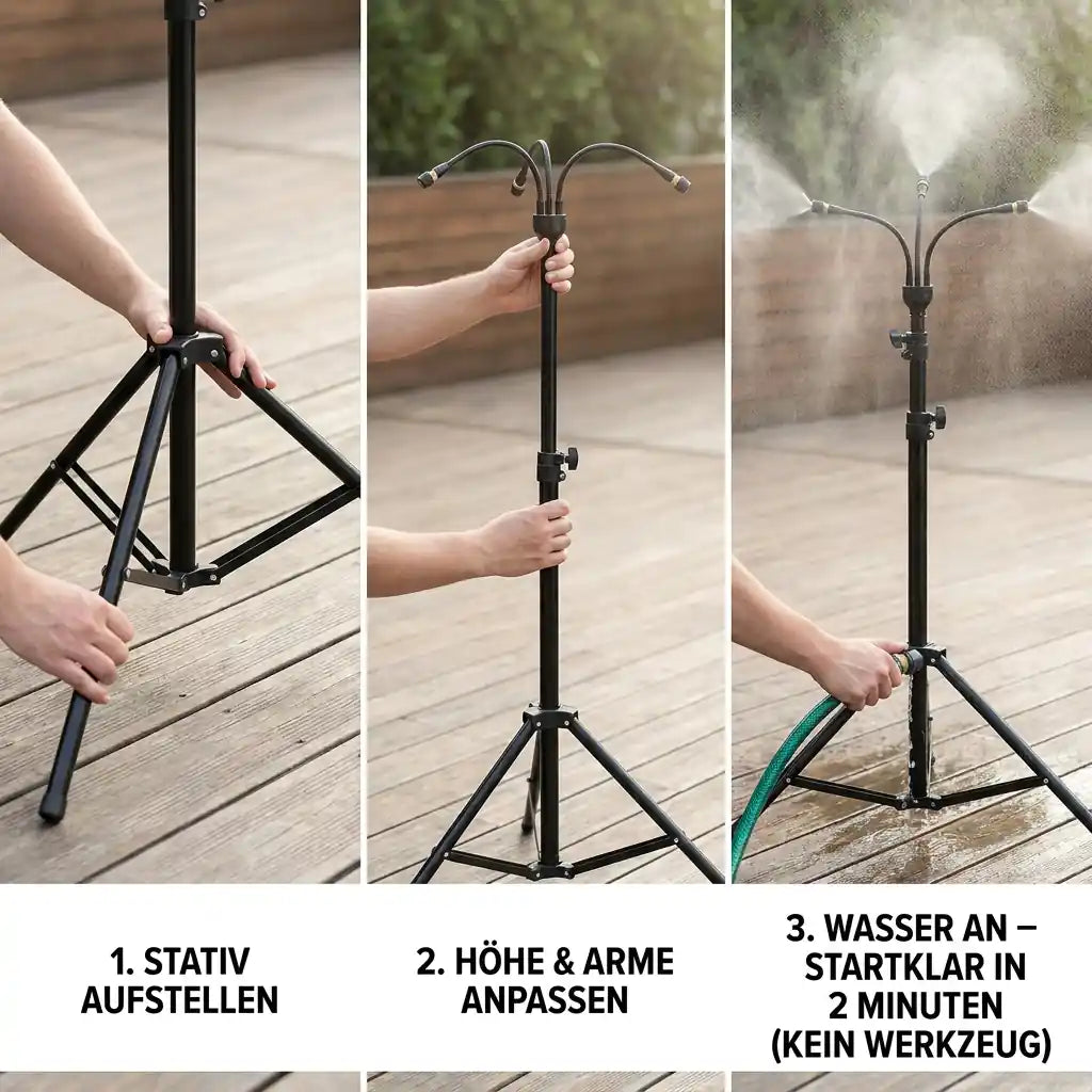 Sprühnebel Terrasse – Standsystem