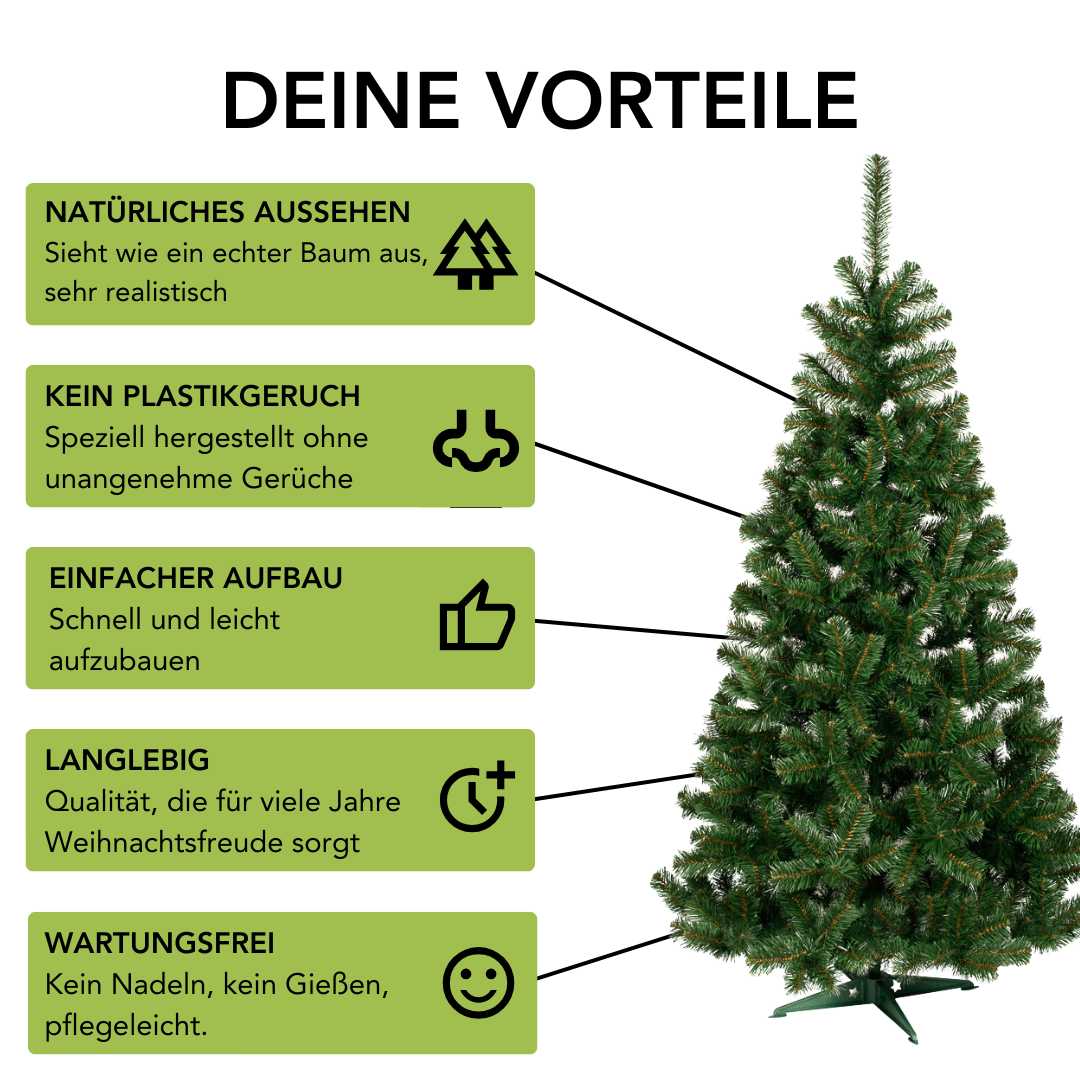 Künstlicher Weihnachtsbaum | Tannenbaum | inkl. Ständer