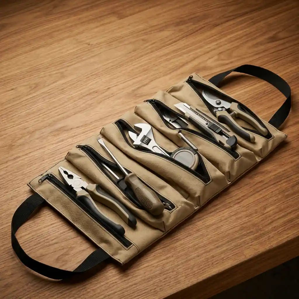 Werkzeugtasche – aufrollbar