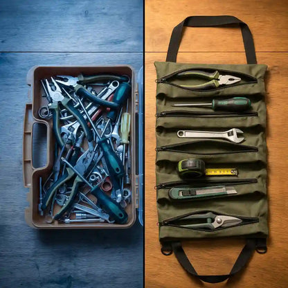 Werkzeugtasche – aufrollbar