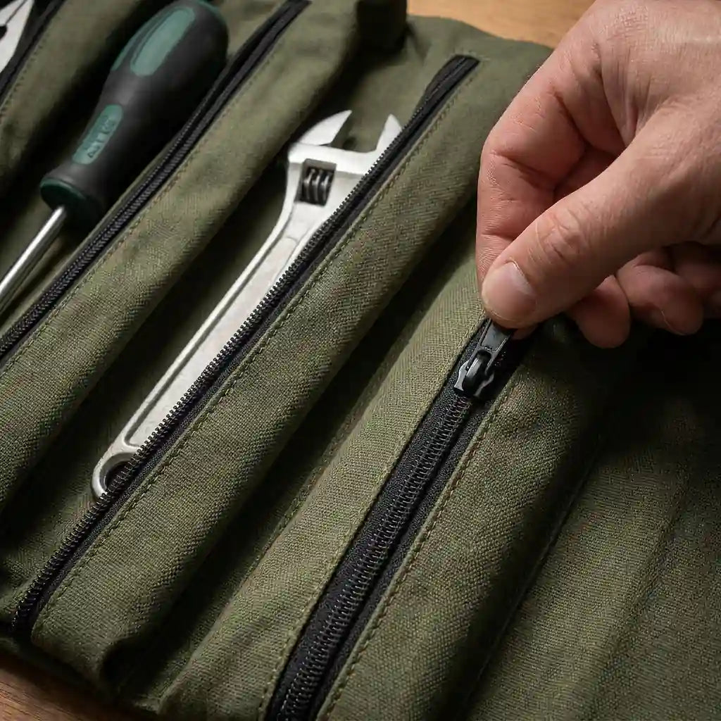 Werkzeugtasche – aufrollbar