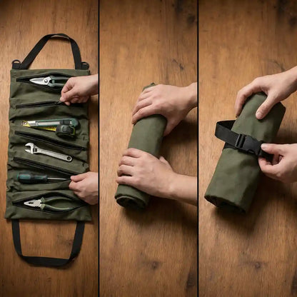 Werkzeugtasche – aufrollbar