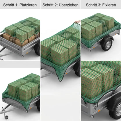 Anwendung in drei Schritten: platzieren, überziehen, fixieren