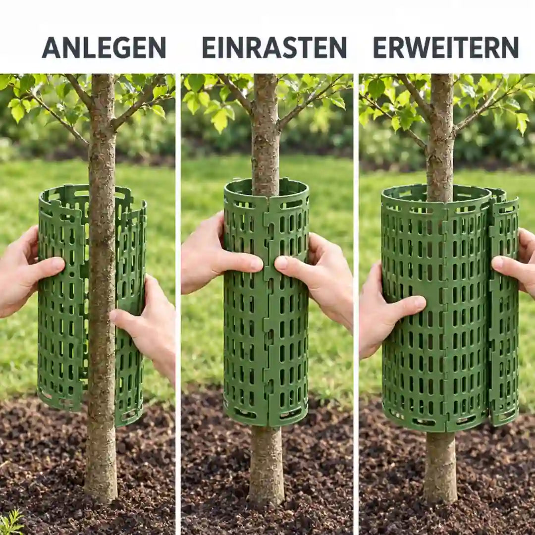 Anwendung in drei Schritten: Anlegen, Einrasten, Erweitern