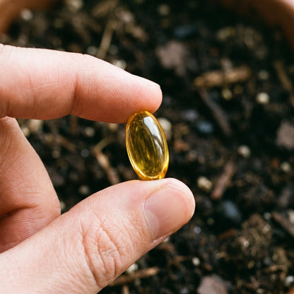 Bio Cure Kapsel Nahaufnahme in der Hand