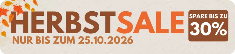 Herbstsale bei Florade – bis zu 30 % sparen, nur bis zum 25.10.2026