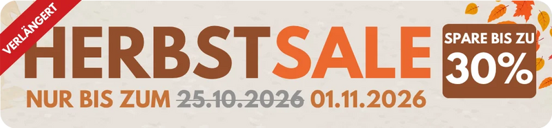 Herbstsale verlängert bei Florade – bis zu 30 % sparen, nur bis zum 01.11.2026