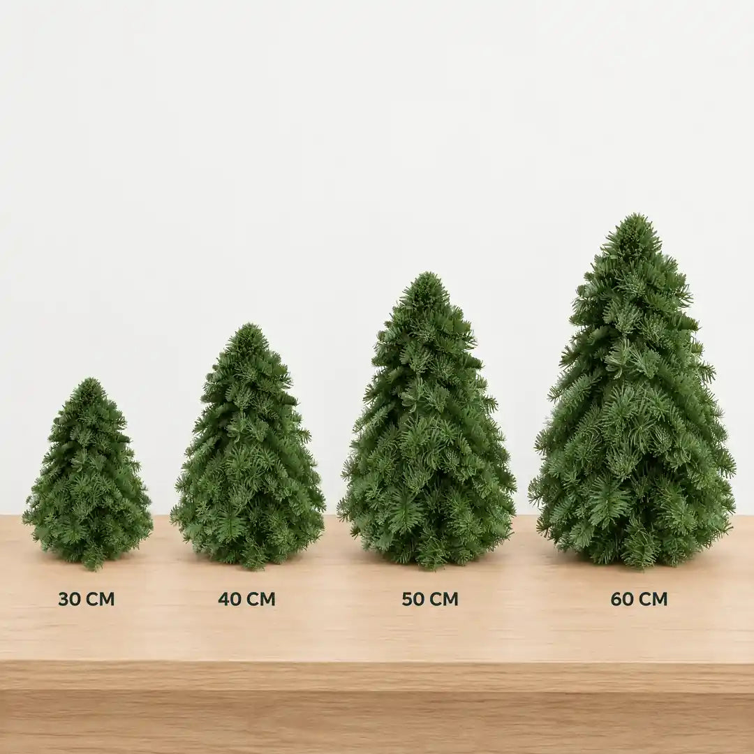 Nobilis-Weihnachtsbaum in vier Größen: 30, 40, 50 und 60 cm