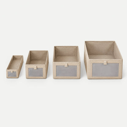 Größenübersicht der vier Boxgrößen nebeneinander
